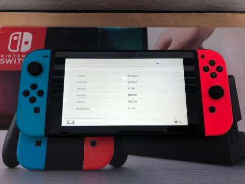 Nintendo Switch V1 Neon Blue & Red With 64GB Micro SD Card Boxed In Great Condition!