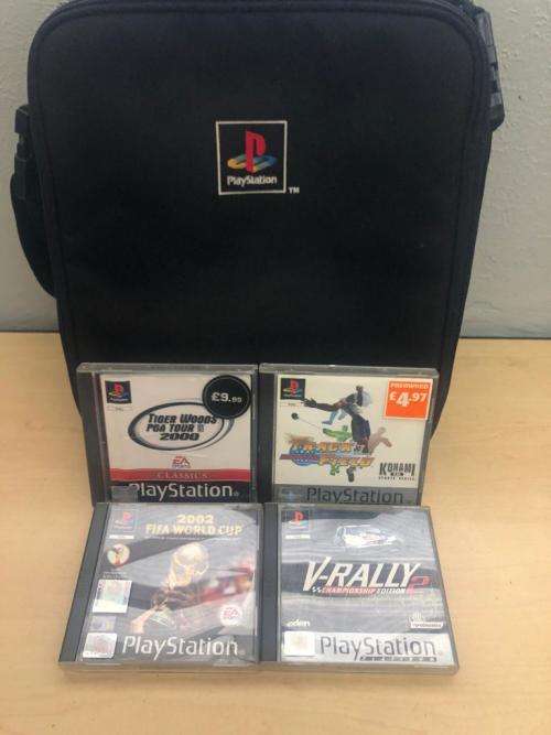PlayStation One Bundle Immaculate Condition!  Including Official PS1 Carry Bag ( See Pics )