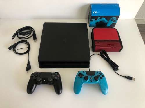 Sony Playstation 4 Slim Console 500GB With 2 Controllers & Games Great Condition!