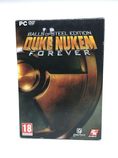 Duke Nukem Forever Balls Of Steel PC Collectors Edition As New!  Open Box - Slight Wear On Box
