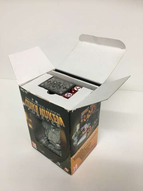 Duke Nukem Forever Balls Of Steel PC Collectors Edition As New!  Open Box - Slight Wear On Box