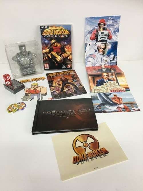 Duke Nukem Forever Balls Of Steel PC Collectors Edition As New!  Open Box - Slight Wear On Box