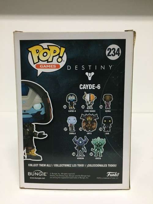 Funko Pop! Games Destiny Cayde-6 Action Figure New!  Slight Wear To Box ( See Photos )