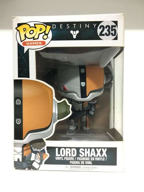 Funko Pop! Games Destiny Lord Shaxx Action Figure New! Slight Wear To Box ( See Photos )
