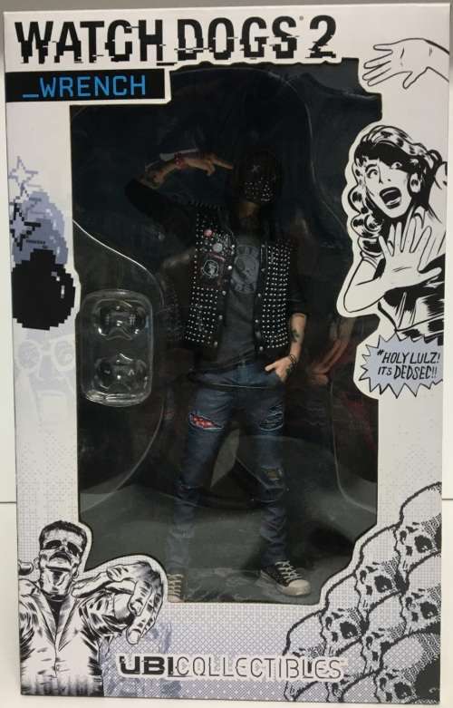 Watch Dogs 2 The Wrench Action Figure Model Ubi Collectibles New Still Sealed!
