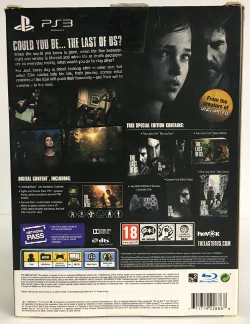 The Last Of Us Special Edition:  Joel PS3 Great Condition! Screen Print Effect Poster Not Included.