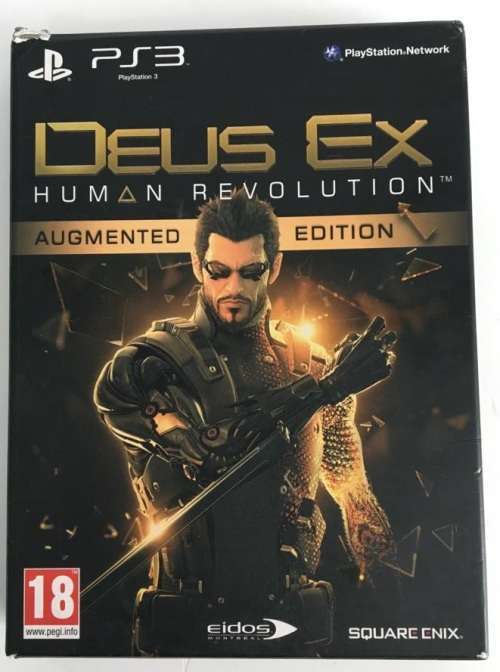 Deus Ex Human Revolution Augmented Edition - Collector`s PS3 Complete Good Condition! ( See Photos )
