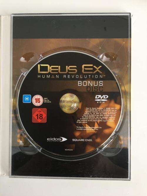 Deus Ex Human Revolution Augmented Edition - Collector`s PS3 Complete Good Condition! ( See Photos )
