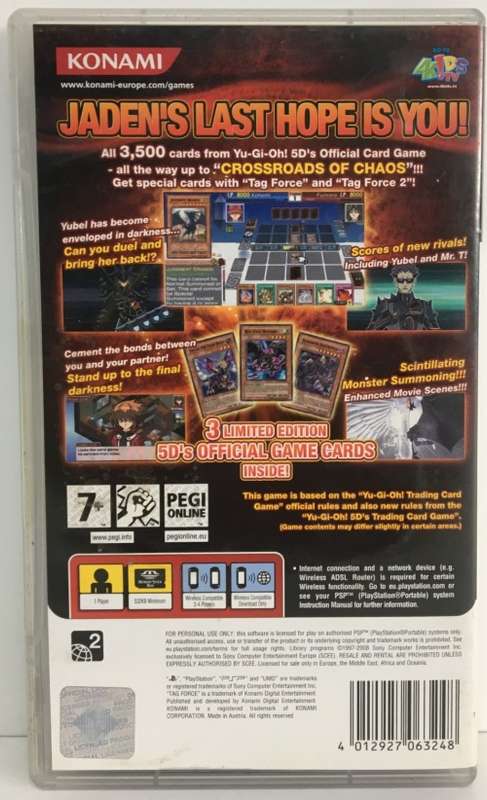 Yu-Gi-Oh! GX Tag Force 3 PSP Great Condition! ( See Photos )