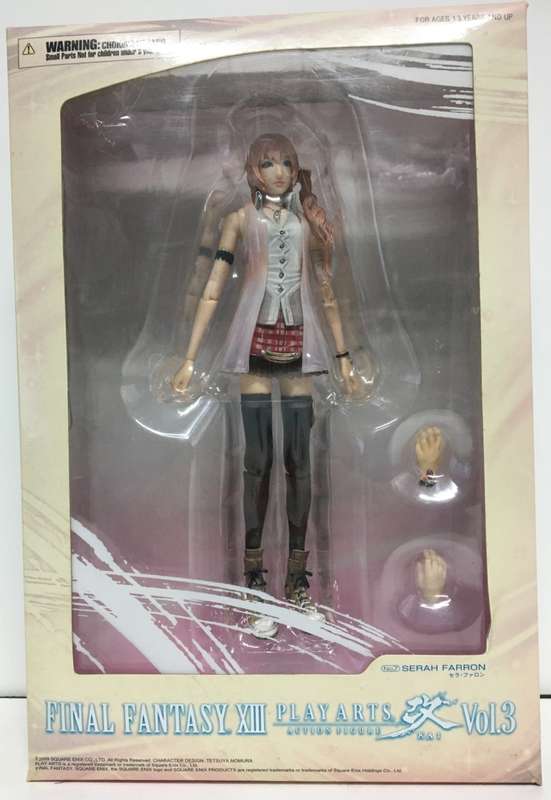 Final Fantasy XIII Play Arts Serah Farron Action Figure New Still Sealed! ( See Photos )