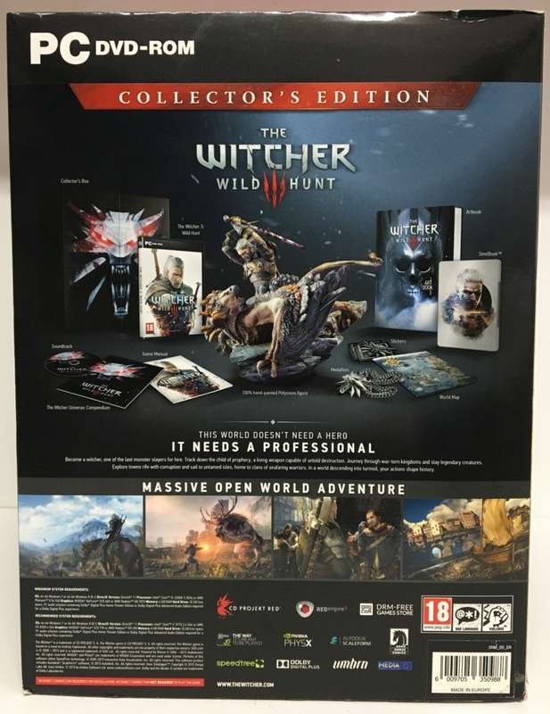 The Witcher III Wild Hunt Collector`s Edition ( PC ) As New Game Code Already Redeemed (See Photos)