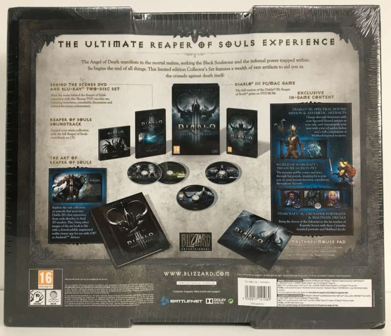 Diablo III: Reaper of Souls Collector`s Edition New Still Sealed!