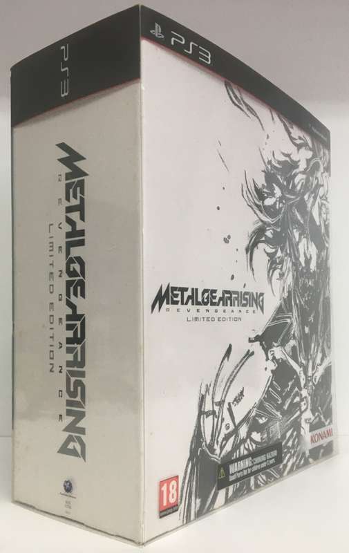 PS3 Metal Gear Rising Revengeance Limited Edition Play Arts Kai Raiden Figurine As New! (See Photos)