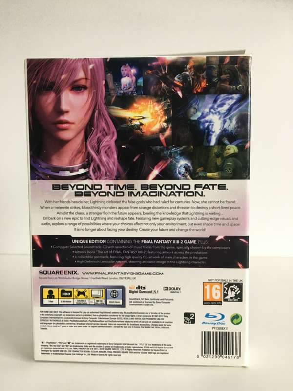 Final Fantasy XIII-2 Limited Collector`s Edition PS3 As New! ( See Photos )