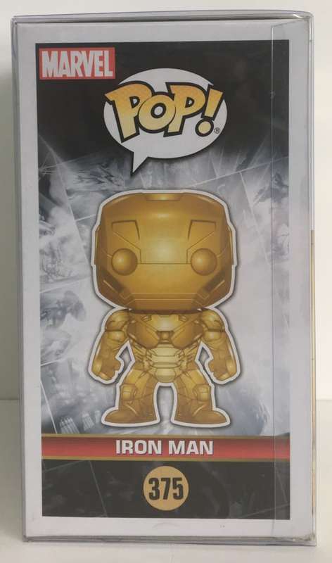 Funko Pop : Marvel Studios - Iron Man # 375 (Gold Chrome) Collectible Figure New!