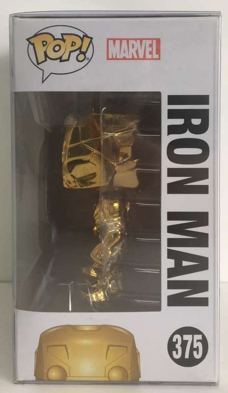 Funko Pop : Marvel Studios - Iron Man # 375 (Gold Chrome) Collectible Figure New!