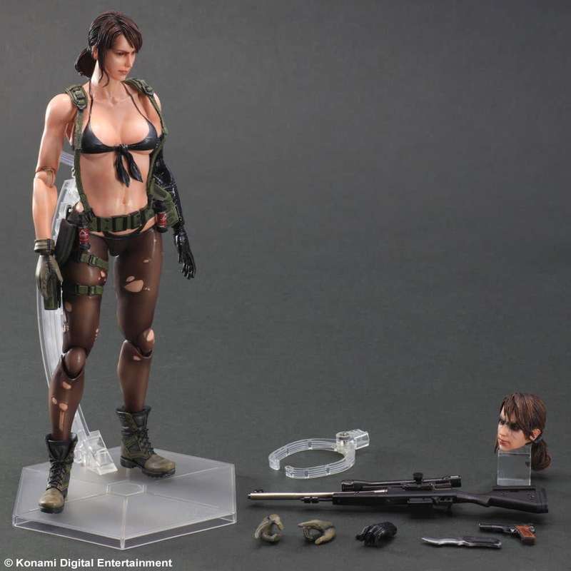 Square Enix Play Arts Kai Metal Gear Solid V: The Phantom Pain Quiet Action Figure New!