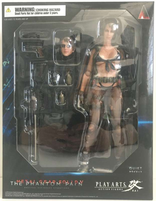 Square Enix Play Arts Kai Metal Gear Solid V: The Phantom Pain Quiet Action Figure New!