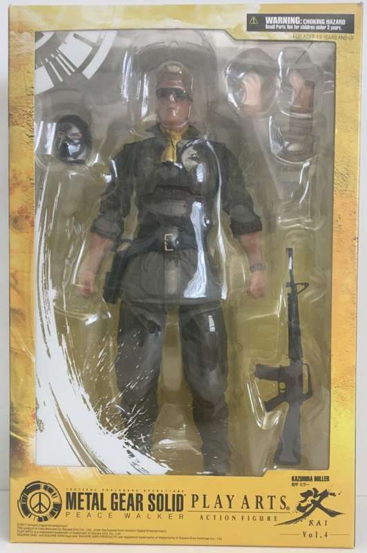 Metal Gear Solid: Peace Walker Kazuhira Miller Play Arts Kai Action Figure New!
