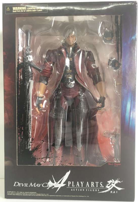 Square Enix Play Arts Kai Devil May Cry 4 Dante Action Figure New!