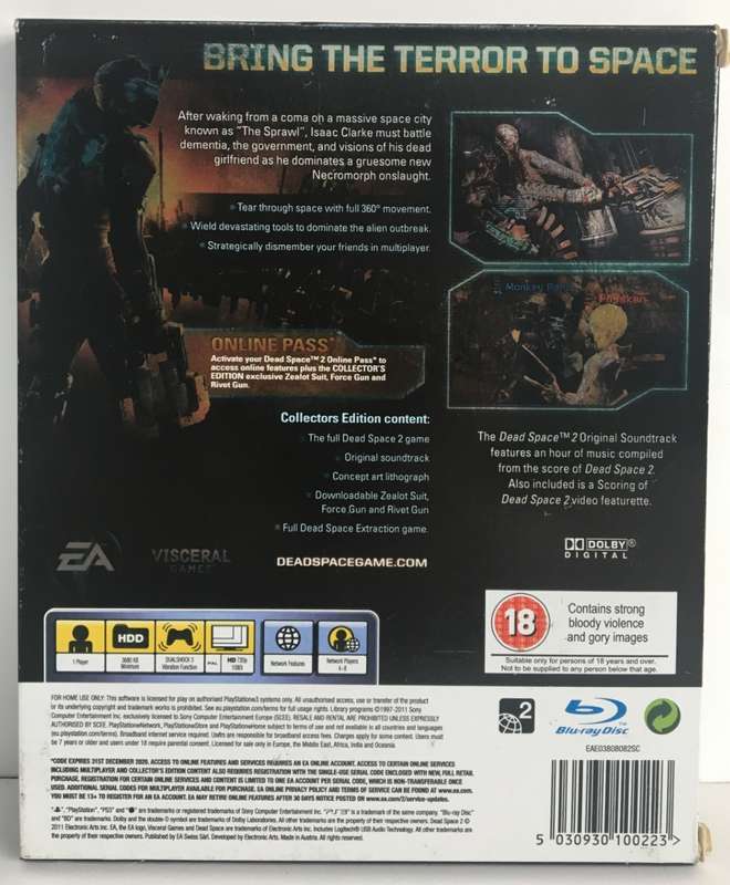 Dead Space 2 Collector`s Edition PS3 Booklet & Original Soundtrack Included Good Condition!
