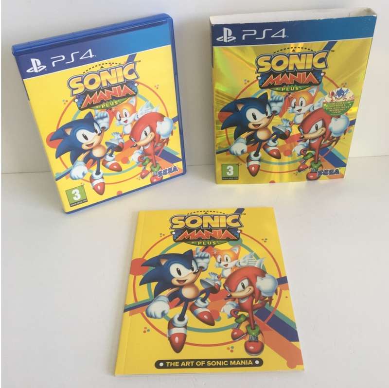 Sonic Mania Plus PlayStation 4 Booklet + Art Book Included Great Condition!