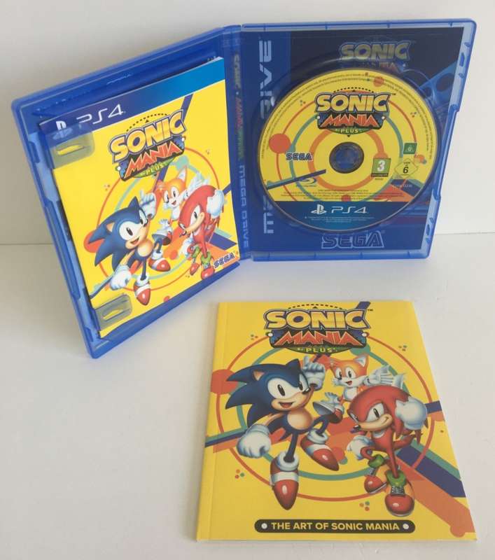 Sonic Mania Plus PlayStation 4 Booklet + Art Book Included Great Condition!