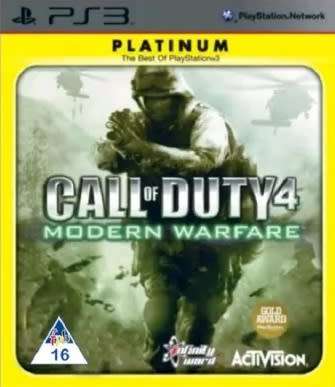 Call Of Duty 4 Modern Warfare PS3 Platinum Manual Included Great Condition!