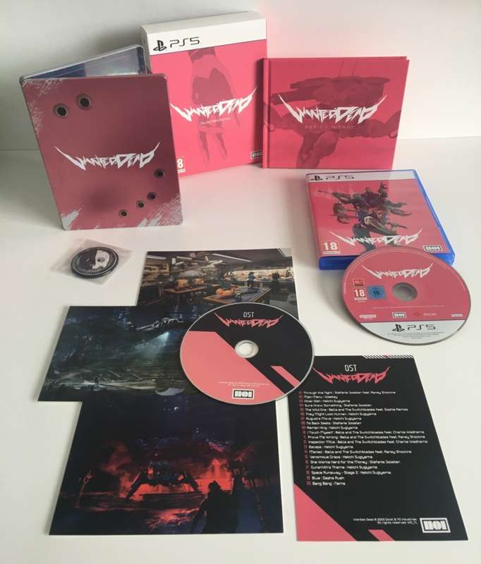 Wanted Dead Collector's Edition PS5 Artbook, Steelbook, OST, Magnet & Postcards Included