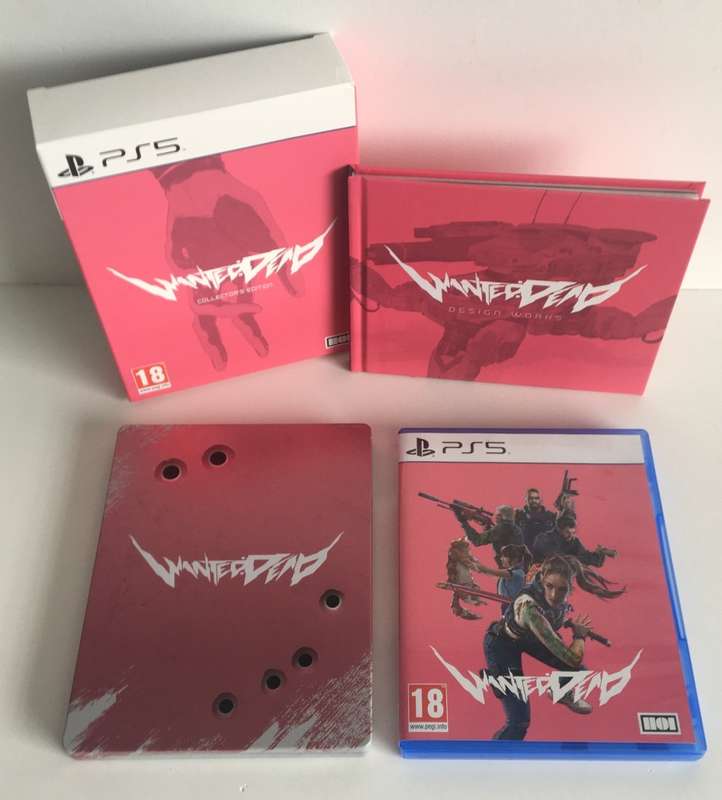 Wanted Dead Collector's Edition PS5 Artbook, Steelbook, OST, Magnet & Postcards Included