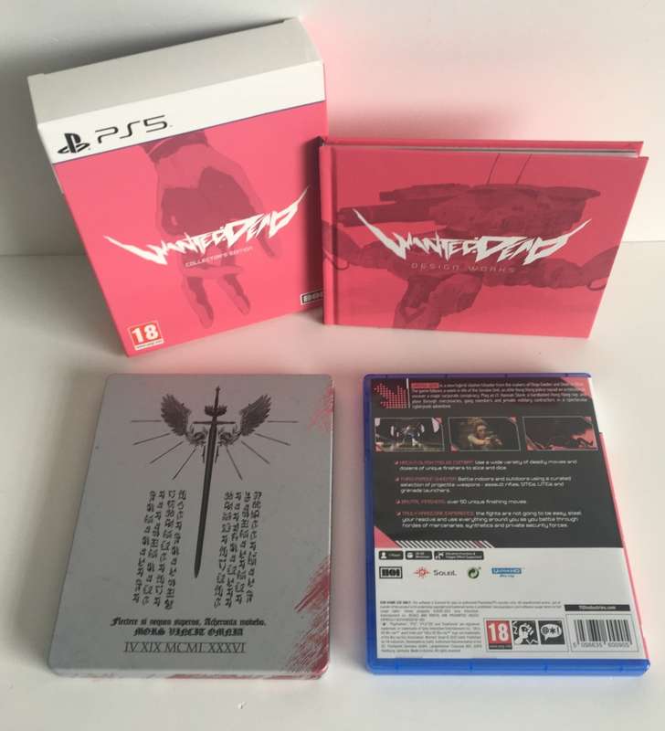 Wanted Dead Collector's Edition PS5 Artbook, Steelbook, OST, Magnet & Postcards Included