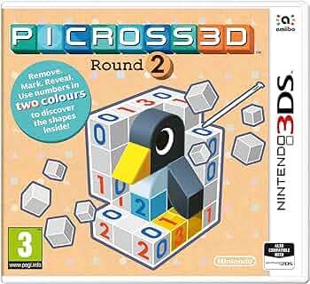 Picross 3D Round 2 Nintendo 3DS New Still Sealed!