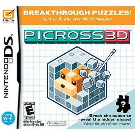 Picross 3D Nintendo DS Great Condition!