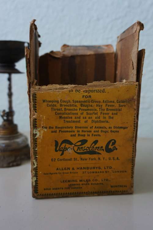 Antique Cresolene Vaporizer with box