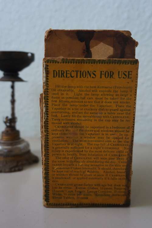 Antique Cresolene Vaporizer with box