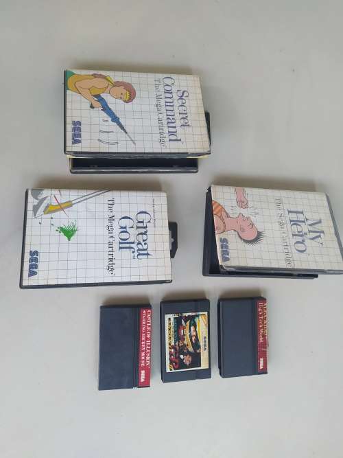 AMAZING! Sega Master System cartridges and covers, see pics