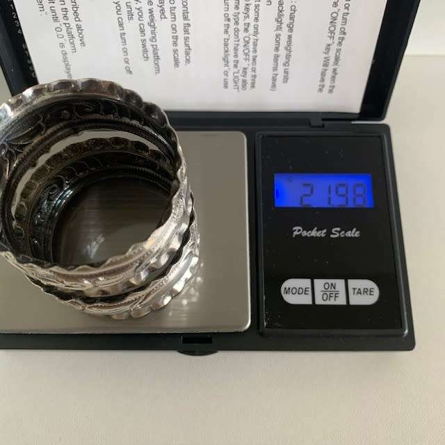 Hallmarked silver Serviette rings