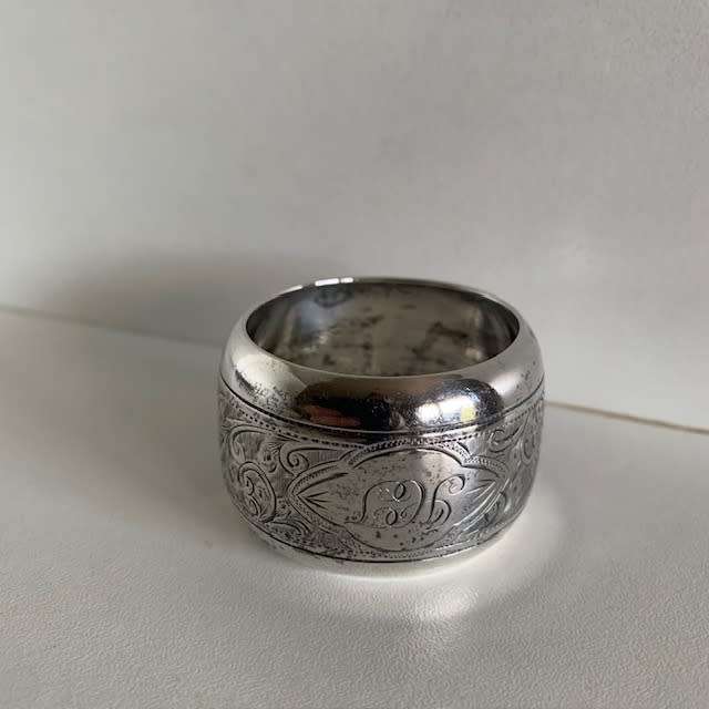 Hallmarked silver Serviette ring