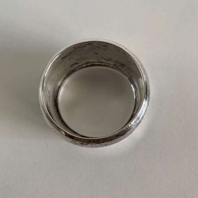 Hallmarked silver Serviette ring