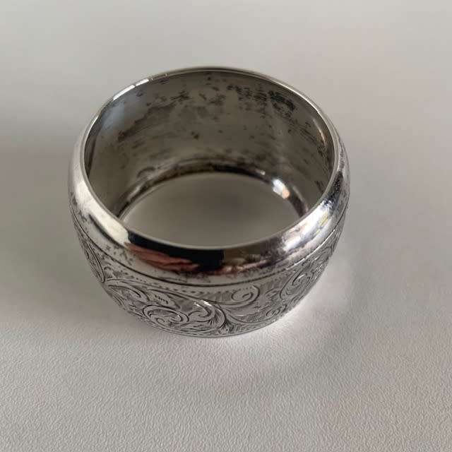 Hallmarked silver Serviette ring