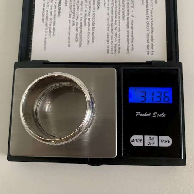 Hallmarked silver Serviette ring
