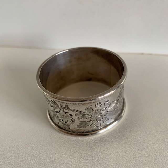 Hallmarked silver Serviette ring