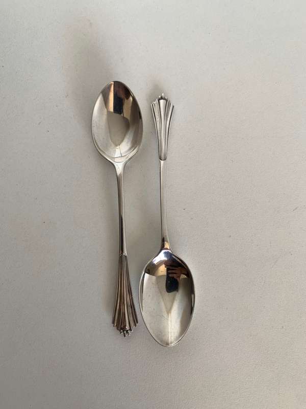 2 x Hallmarked Sterling Silver Coffee/tea spoons