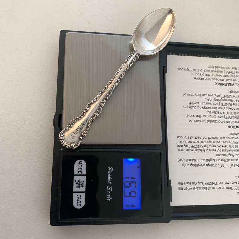 Hallmarked Sterling Silver Coffee spoon