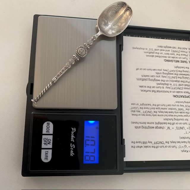 Hallmarked Sterling Silver Coronation spoon