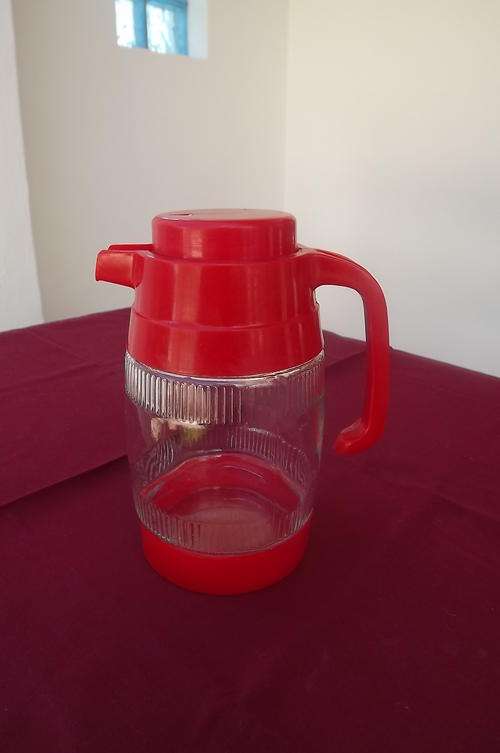Glass Water Jug with plastic handle