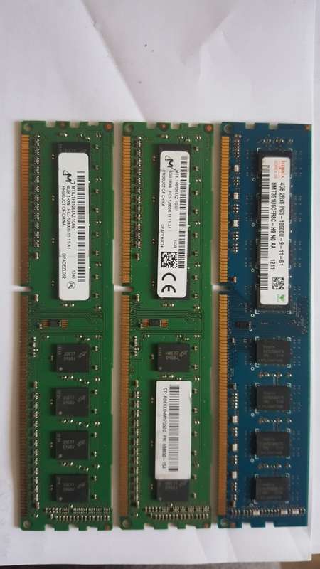 8 x Desktop DDR3 RAM - 4GB 2Rx8 PC3-10600u