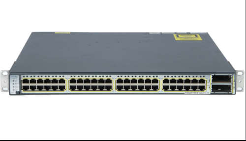 Cisco Catalyst WS-C3750E 48PD PoE Switch w/Rack Ears