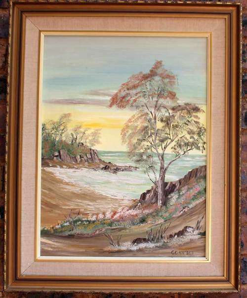 A beautiful oil painting signed Campbell in excellent condition