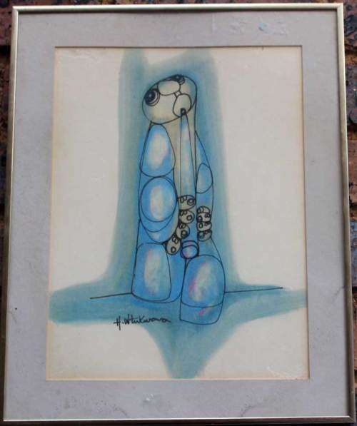 Great investment! A painting by internationally acclaimed HARGREAVES NTUKWANA (1938 - 1998)